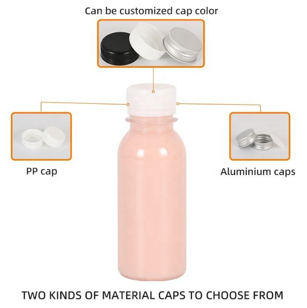 Bpa-Free PET Food Grade Juice Plastic Bottle With Cap