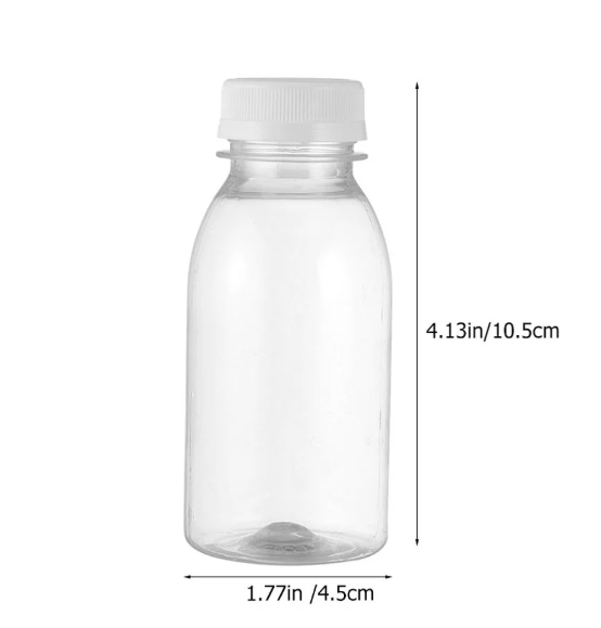 Customized Plastic Empty Clear Bottles Juice Bottle Beverage Containers Milk Reusable Drink Water Plastic Bottle