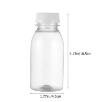 Customized Plastic Empty Clear Bottles Juice Bottle Beverage Containers Milk Reusable Drink Water Plastic Bottle