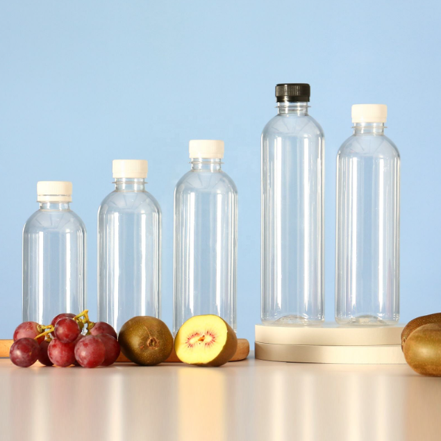 Bpa-Free PET Food Grade Juice Plastic Bottle With Cap