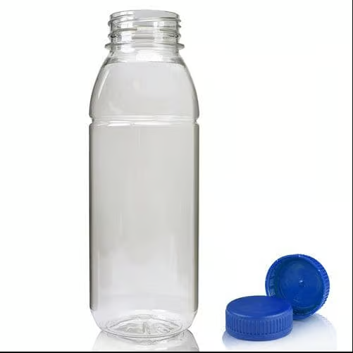 Customized Plastic Empty Clear Bottles Juice Bottle Beverage Containers Milk Reusable Drink Water Plastic Bottle