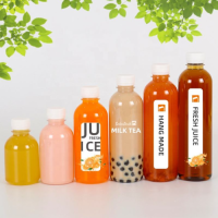 Bpa-Free PET Food Grade Juice Plastic Bottle With Cap